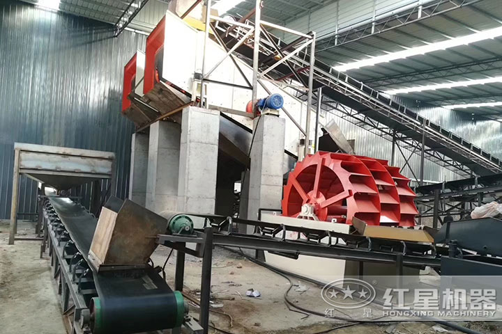 洗砂機、輸送機